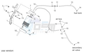 SXV 450 SXV 450-550 STREET LEGAL drawing Fuel vapour recover system