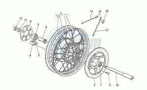 750 X Polizia - PA 2A Serie Polizia/PA 2A Serie drawing Rear wheel