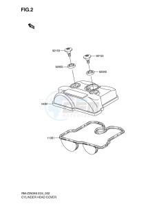 RM-Z250 (E24) drawing CYLINDER HEAD COVER