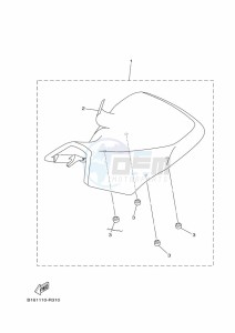 YFM700FWBD KODIAK 700 EPS (BGFD) drawing SEAT