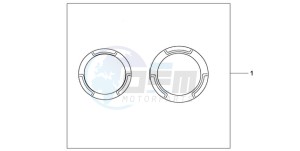 CB600FA9 UK - (E / ABS MKH) drawing CRANCASE RING SET