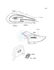 ELIMINATOR 125 BN125-A8 GB XX (EU ME A(FRICA) drawing Decals(Silver)