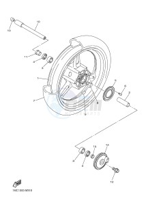 FJR1300A FJR1300A ABS (1MC7) drawing FRONT WHEEL