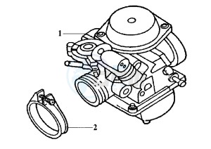 ATTILA - 150 cc drawing CARBURETTOR