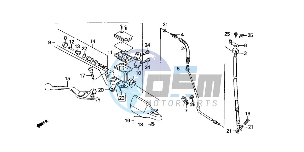 FR. BRAKE MASTER CYLINDER