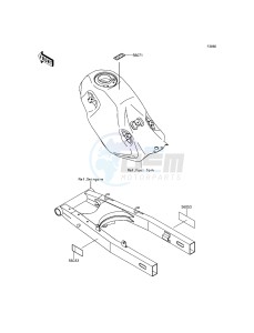 KLX125 KLX125CEF XX (EU ME A(FRICA) drawing Labels