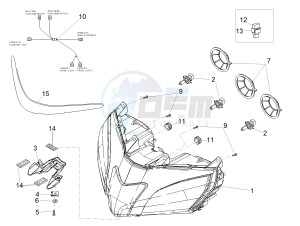 RSV4 1000 RR USA USA drawing Front lights