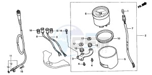 SRX50 drawing SPEEDOMETER