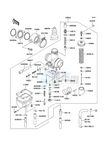 KLF250 KLF250A9F EU GB drawing Carburetor