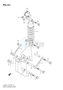 DL650 (E3) V-Strom drawing REAR CUSHION LEVER (DL650AL1 E33)