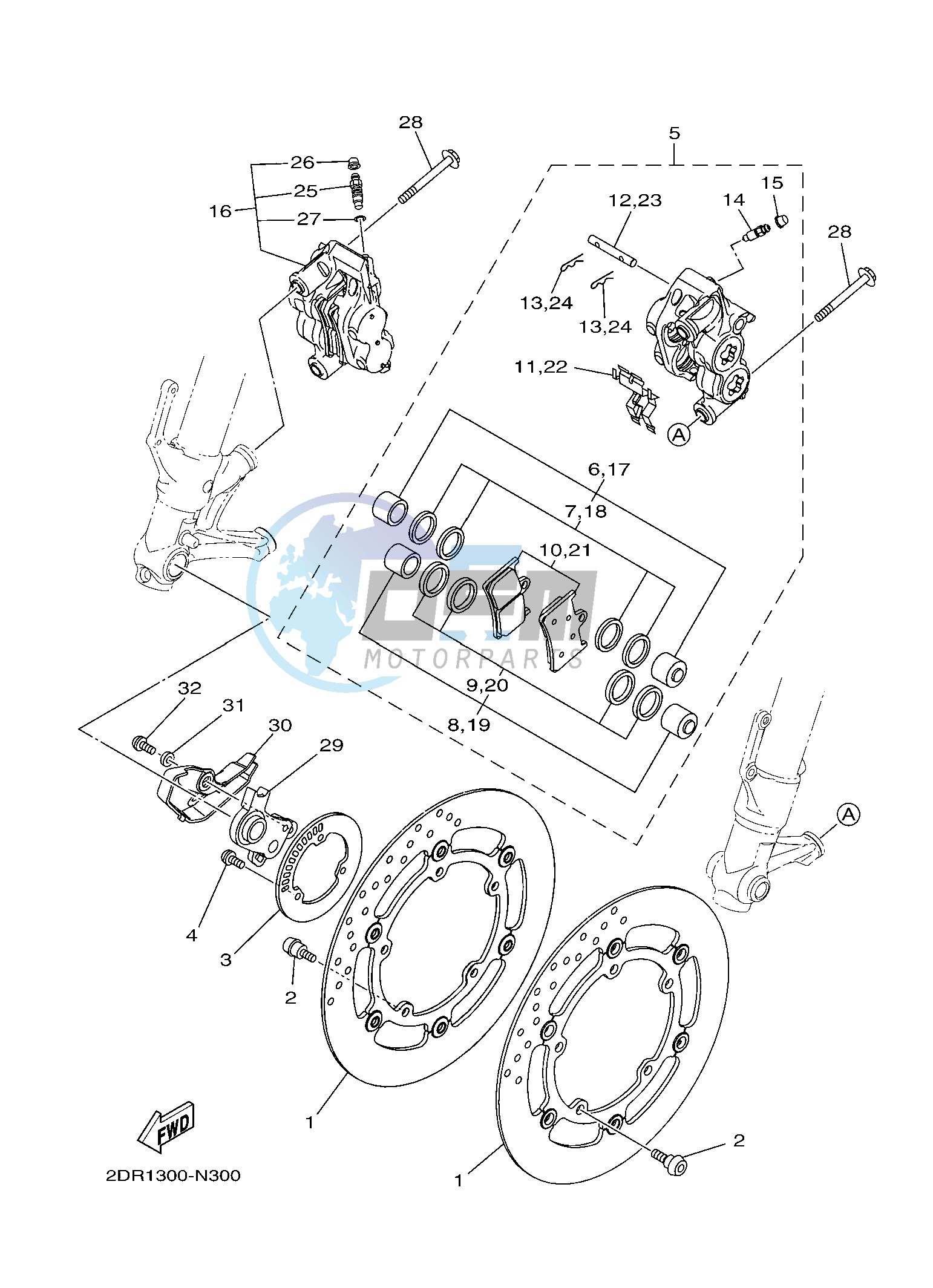 FRONT BRAKE CALIPER