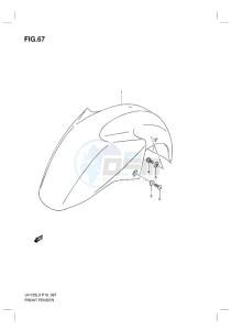 UH125ZE BURGMAN EU drawing FRONT FENDER