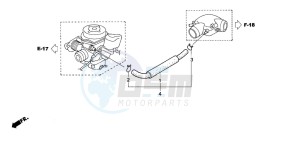 SH150 125 drawing SUB AIR CLEANER