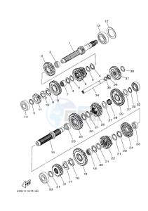 YXZ1000ETS YXZ10YESH YXZ1000R EPS SS SPECIAL EDITION (B577) drawing TRANSMISSION