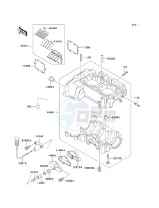 JH 750 E [SS] (E1-E2) [SS] drawing CRANKCASE