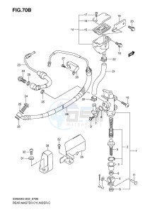 SV650S (E2) drawing REAR MASTER CYLINDER (SV650AK7 UAK7 SAK7 SUAK7)