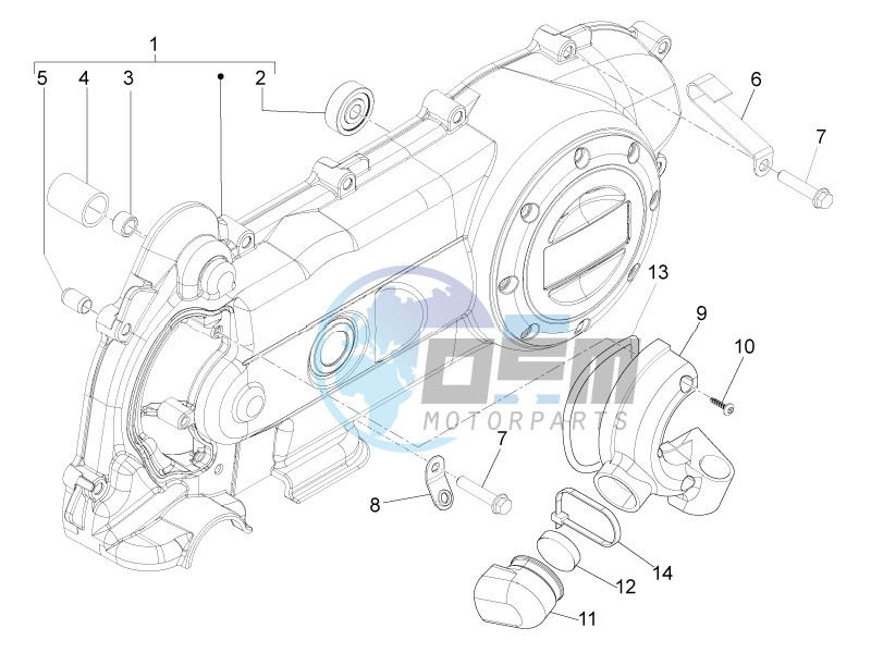 Crankcase cover - Crankcase cooling