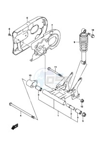 LT-Z50 drawing REAR SWINGINGARM