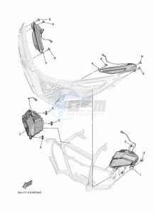 YXE1000EWS YX10ERPSP (B4ML) drawing HEADLIGHT