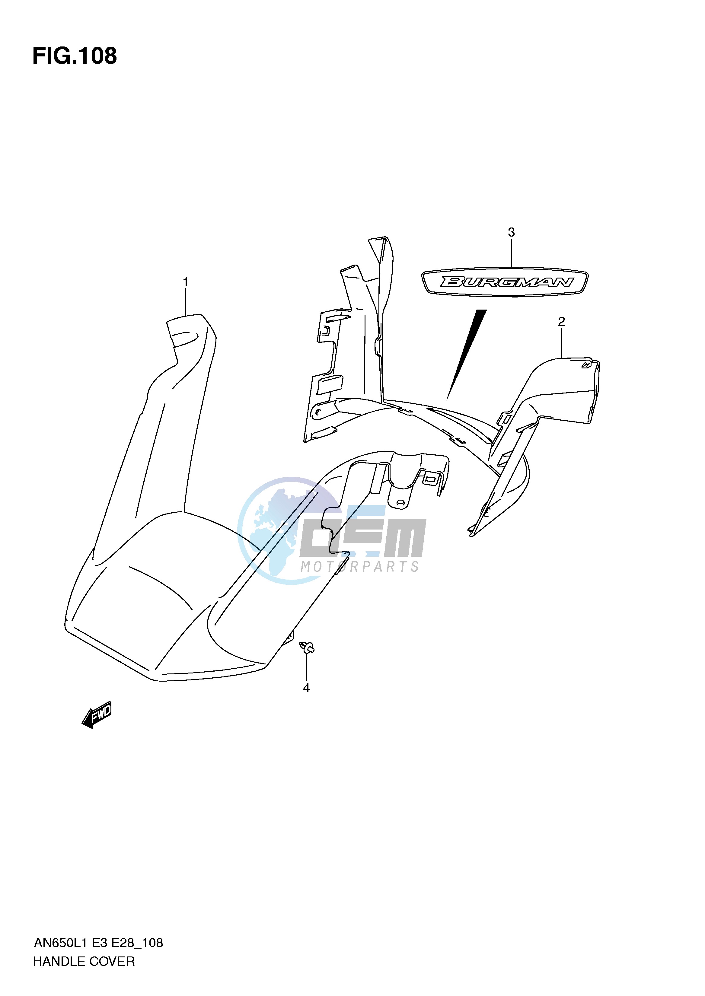 HANDLE COVER (AN650L1 E3)