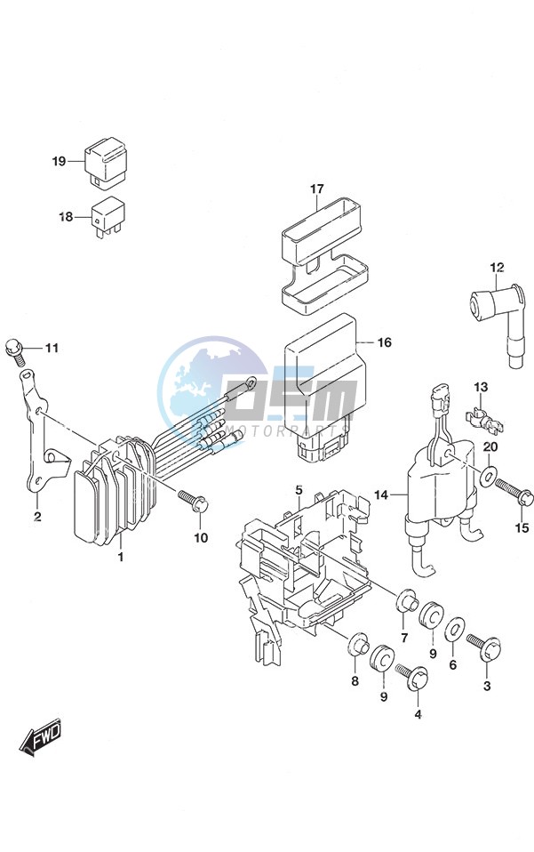 Rectifier/Ignition Coil Non-Remote Control