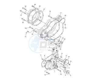 WR F 450 drawing CRANKCASE COVER