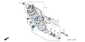 NT700VAA UK - (E / ABS MKH) drawing REAR CUSHION