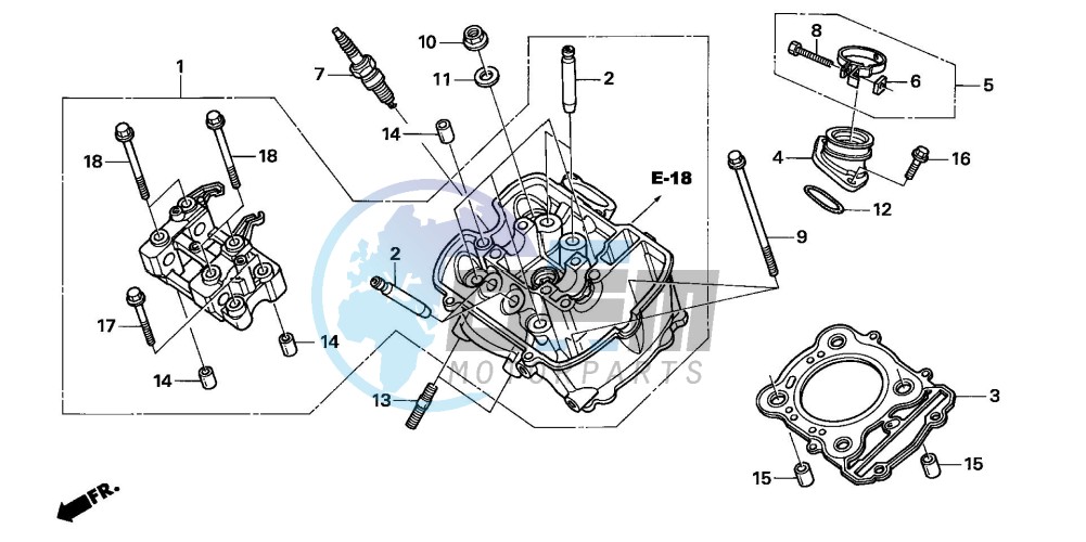 FRONT CYLINDER HEAD