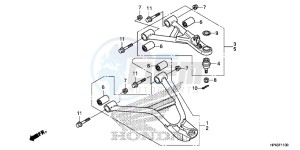 TRX420TMD TRX420 Europe Direct - (ED) drawing FRONT ARM (2WD)