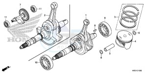 TRX420FA1H TRX420 ED drawing CRANKSHAFT/PISTON