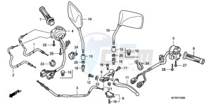 CBF600N9 Europe Direct - (ED / 25K) drawing HANDLE LEVER/SWITCH/CABLE