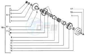 Liberty 50 ptt drawing Driven pulley