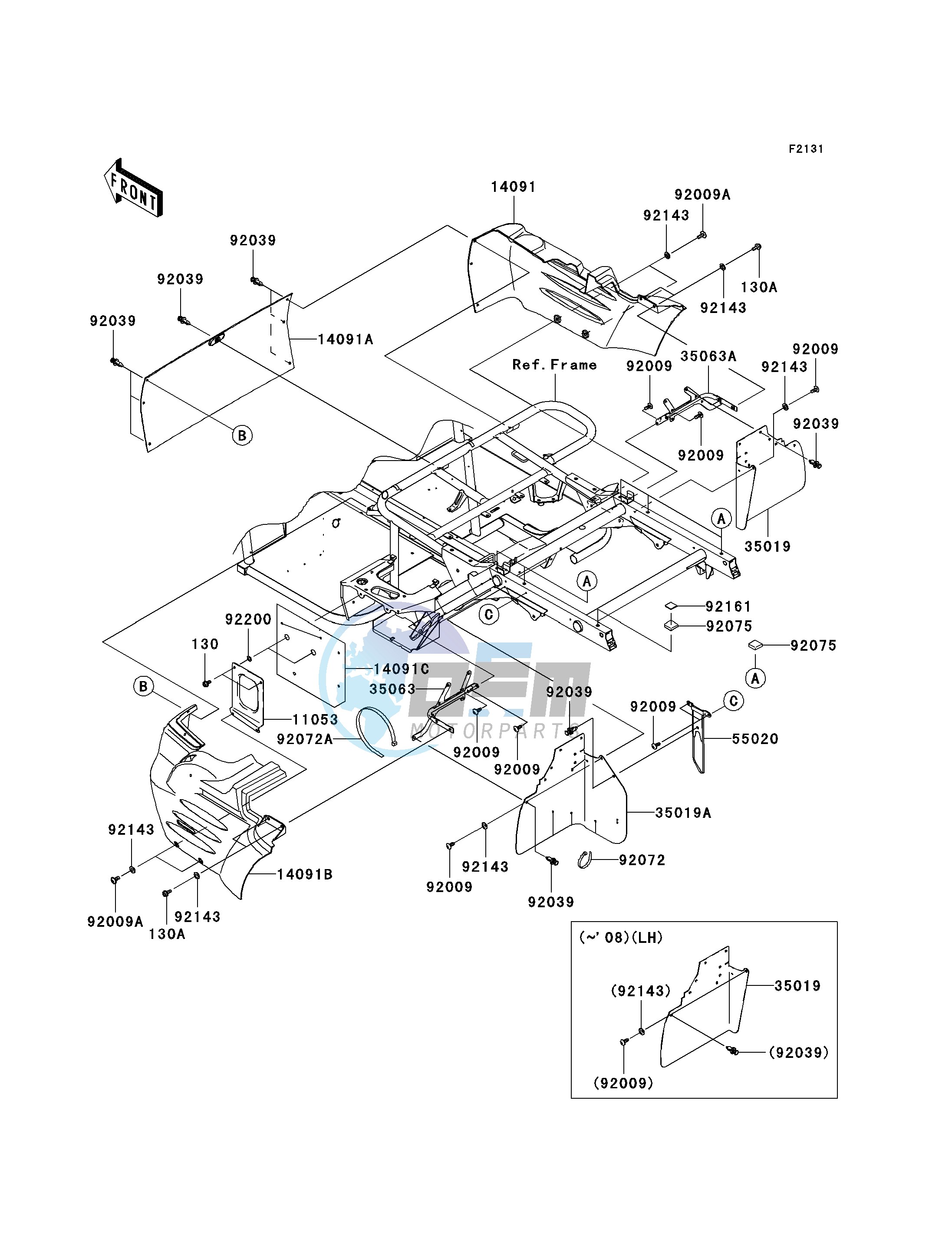 FRAME FITTINGS-- REAR- -