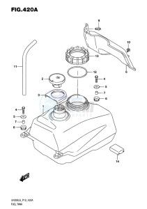 UH200 BURGMAN EU drawing FUEL TANK