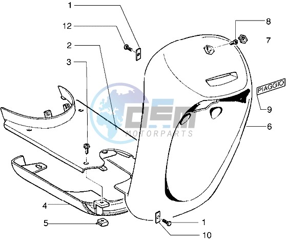 Front shield-Footboard-Spoiler