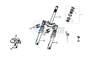 JET EURO X EU2 - 50 cc drawing FRONT FORK