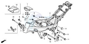 CBR125RS drawing FRAME BODY