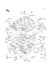 ZX 900 E [NINJA ZX-9R] (E1-E2) [NINJA ZX-9R] drawing CRANKCASE