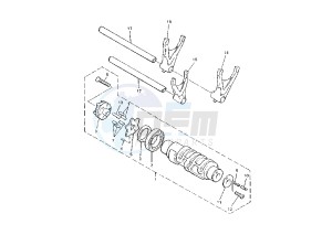 XVZ ROYAL STAR 1300 drawing SHIFT CAM-FORK