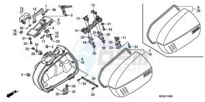 ST13009 France - (F / CMF MME) drawing SADDLE BAG