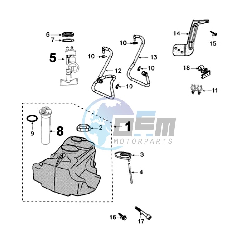 TANK AND FUEL PUMP