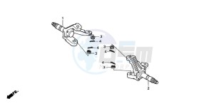 TRX250 RECON drawing KNUCKLE