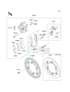 KX 450 E (KX450F MONSTER ENERGY) (E9FA) E9F drawing FRONT BRAKE