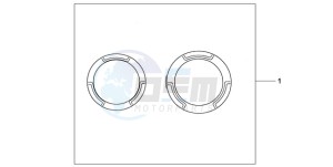 CB600FA9 Europe Direct - (ED / ABS) drawing CRANCASE RING SET