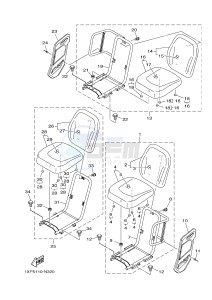 YXM700E YXM700PF VIKING EPS (1XPR) drawing SEAT