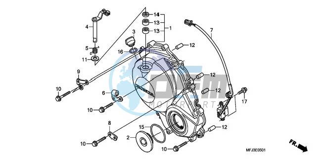 RIGHT CRANKCASE COVER (CBR600RR9,A/RA9,A)