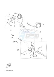 EW50N STUNT NAKED (3C7B) drawing HANDLE SWITCH & LEVER