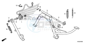 SH125DSG SH125 UK - (E) drawing STAND