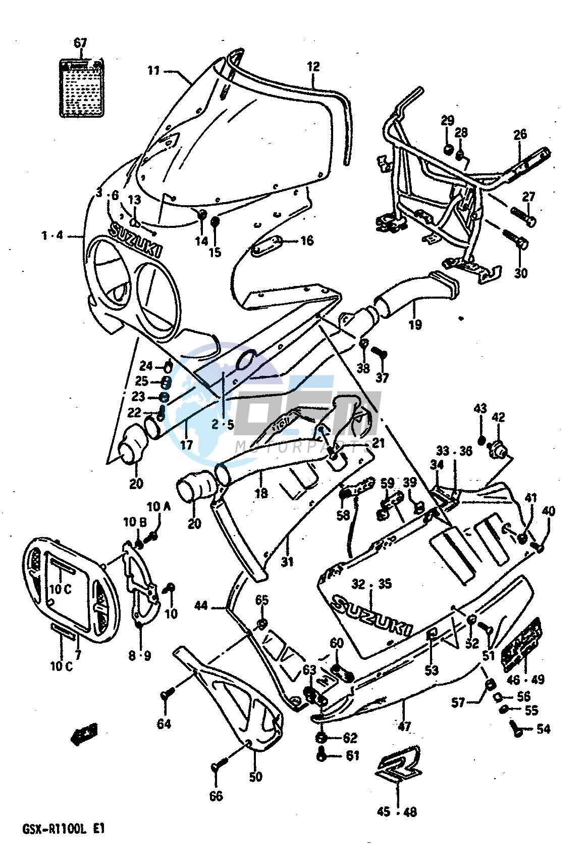 COWLING (MODEL K 9SR)