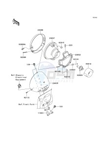 VN 1600 A [VULCAN 1600 CLASSIC] (A6F-A8FA) A7F drawing HEADLIGHT-- S- -